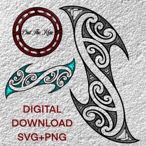 Layered Māori SVG, PNG, Bundle, Māori Art, NZ