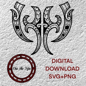 Maori Tribal Design, Instant download, Svg, PNG, Digital download, New Zealand, Maori Svg, Maori art, Cricut design, silhouette