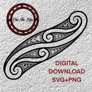 Maori Svg, Maori Art, Digital Download, Layered Svg Bundle, png, Polynesian, kiwi, moko, Tamoko, tattoo,