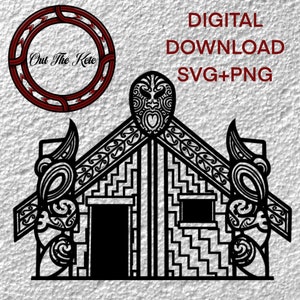 Marae Svg, Maori Svg, Maori Design, PNG files for download, Cricut design, tribal, New Zealand,