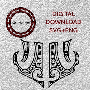 Maori Tribal Design, Instant download, Svg, PNG, Digital download, New Zealand, Maori Svg, Maori art, Cricut design, silhouette