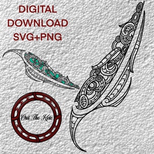 Māori Tribal Svg, PNG, Instant Download, māori art, nz