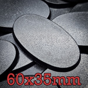 Wargaming 60x35mm Oval Plastic Bases Wargames Tabletop Games