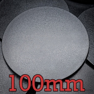 Wargaming 100mm Round Plain Plastic Bases Tabletop Games