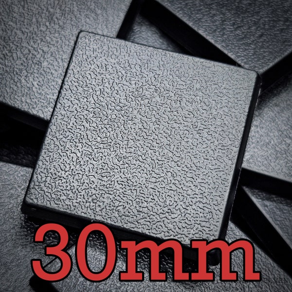 30mm Square Plain Plastic Bases Models Miniatures Wargames TOW