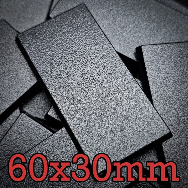 Wargaming 60x30mm Rechteck Basen Modelle Miniaturen TOW