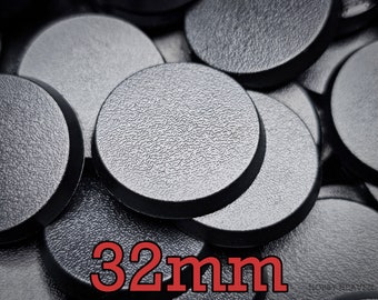 32mm Round Bases, ABS Plastic Miniature Wargaming Base, Injection Moulded, Modern Infantry Standard | Hobby Heaven