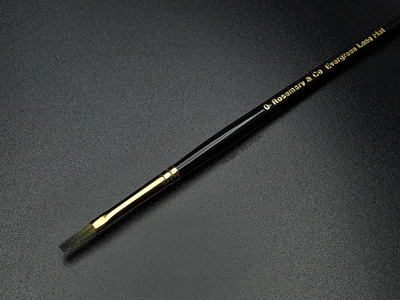 Rosemary & Co Evergreen Long Flats Brushes Range Etsy