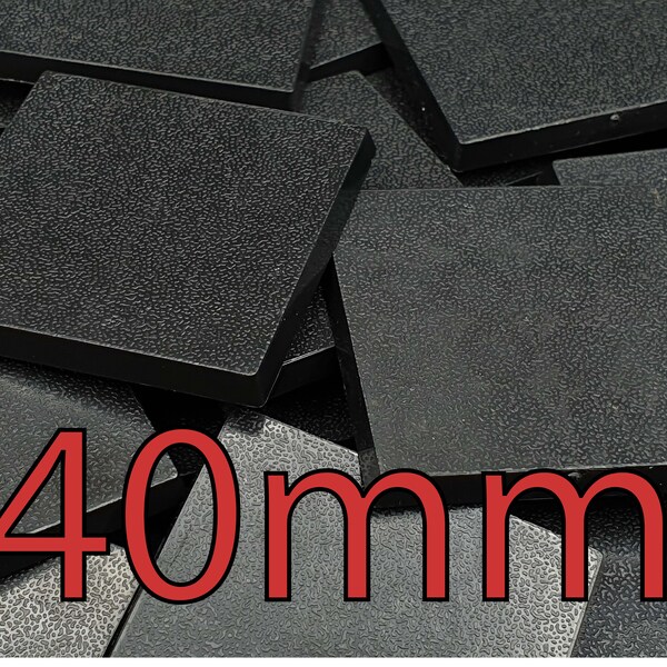 Wargaming 40mm Square Plastic Bases Warhammer