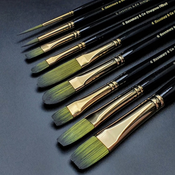 Rosemary and Co Paint Brushes Etsy