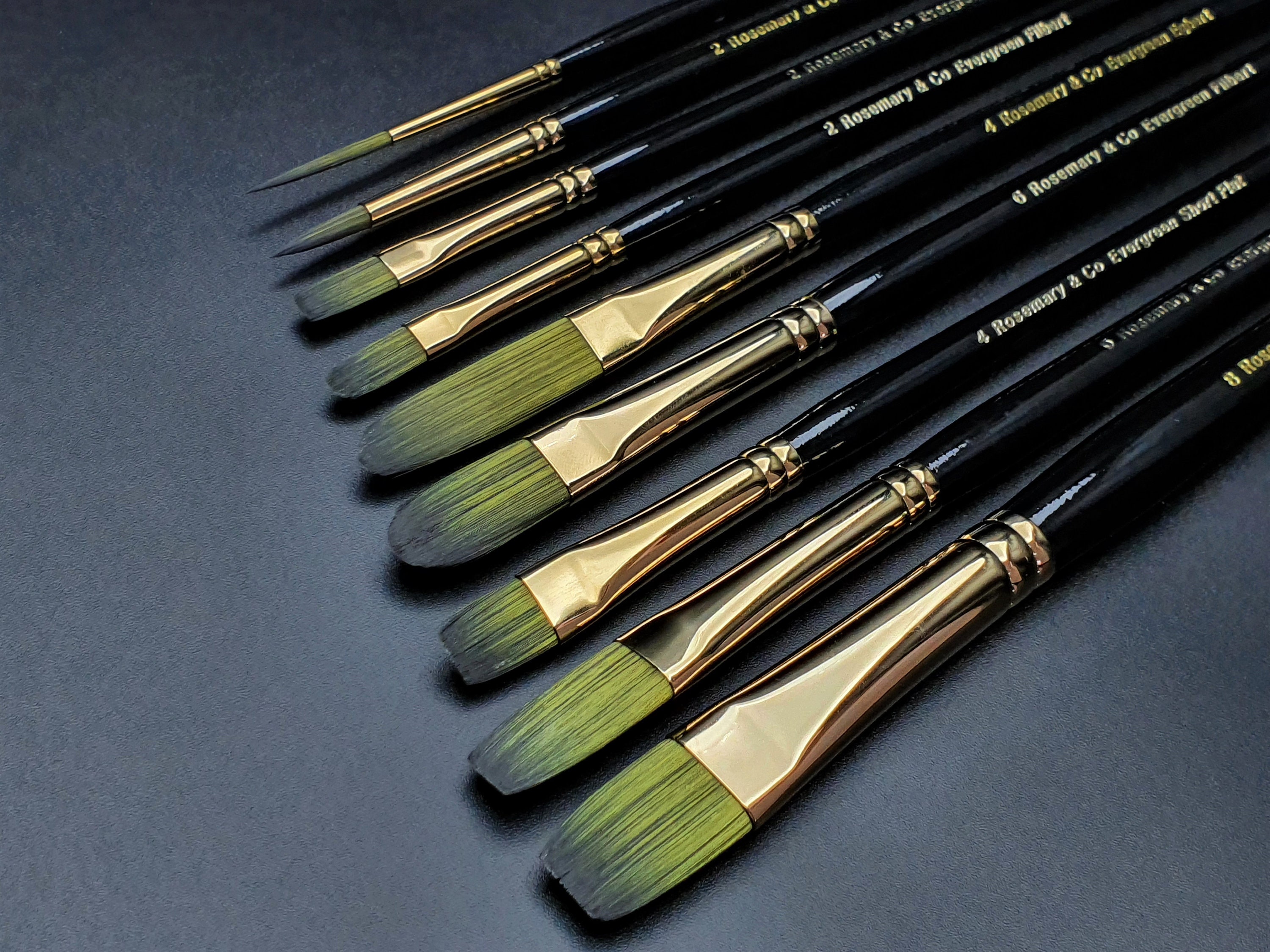 Rosemary & Co Series 315 Pointed Rigger Script Brushes Range 