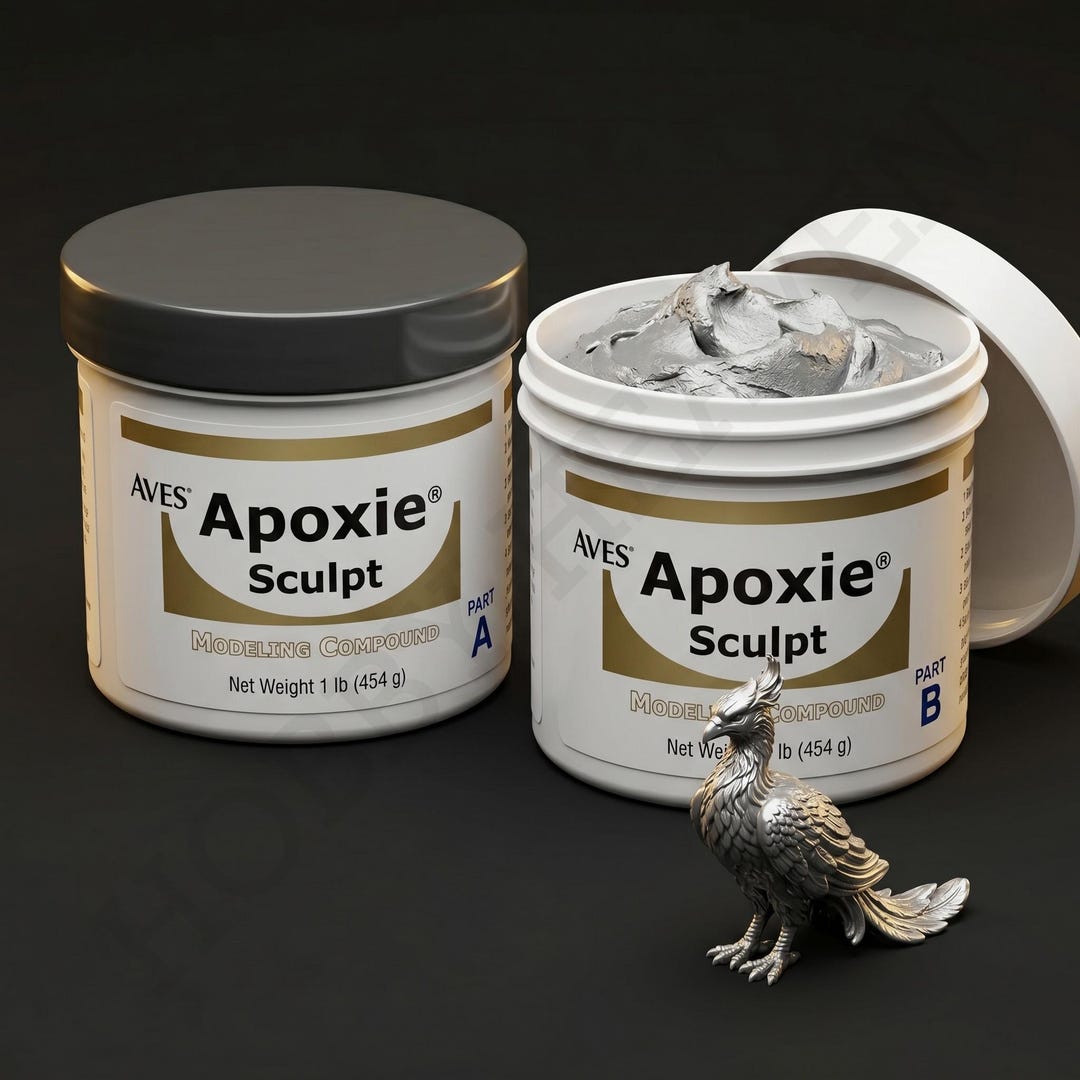 Aves Apoxie Sculpt 454g Silver Grey, Two-part Epoxy Modelling Compound ...