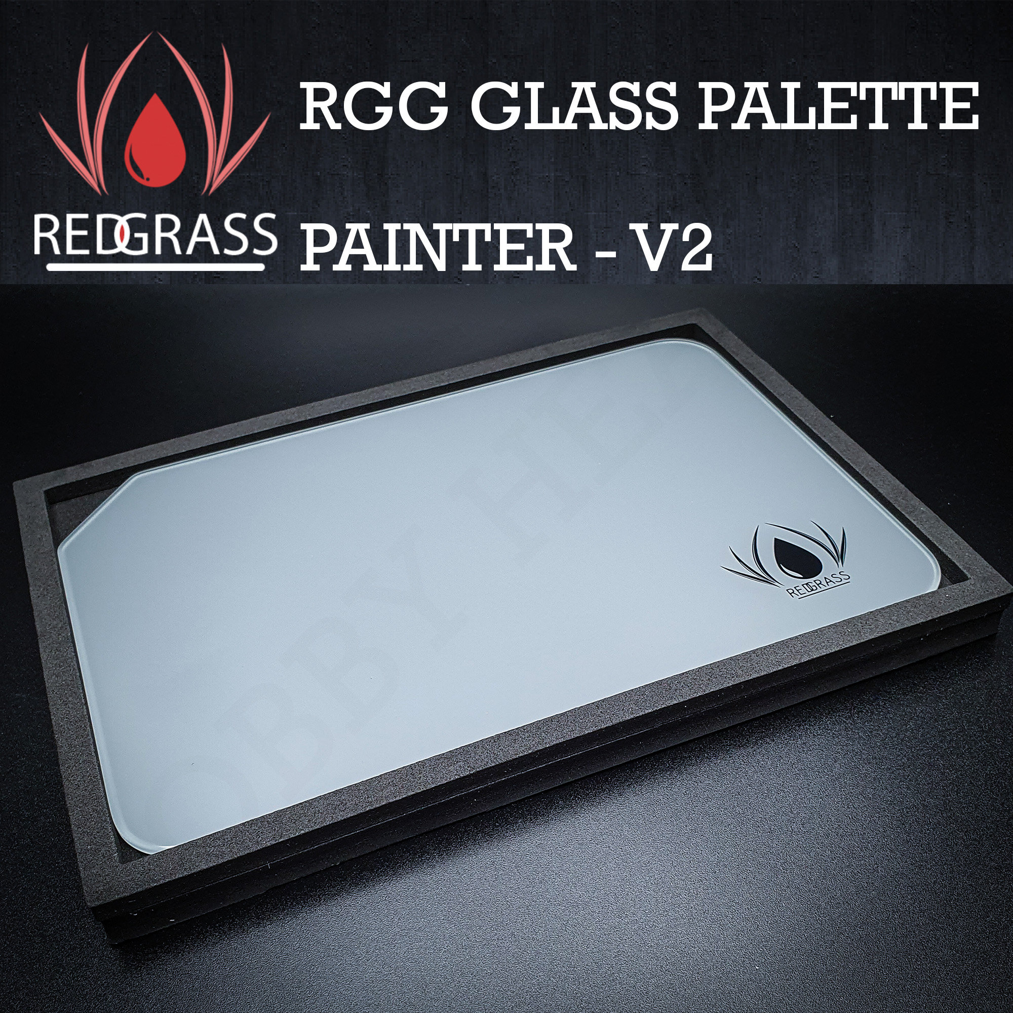 RGG Glass Palette Painter for Miniatures. Master oil painting