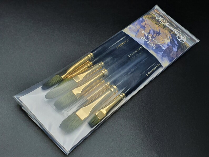 Rosemary & Co Set 160 Evergreen Pochade Brushes Fast Shipping Etsy