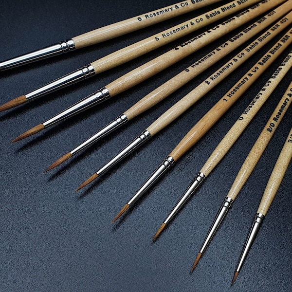 Rosemary and Co Paint Brushes Etsy