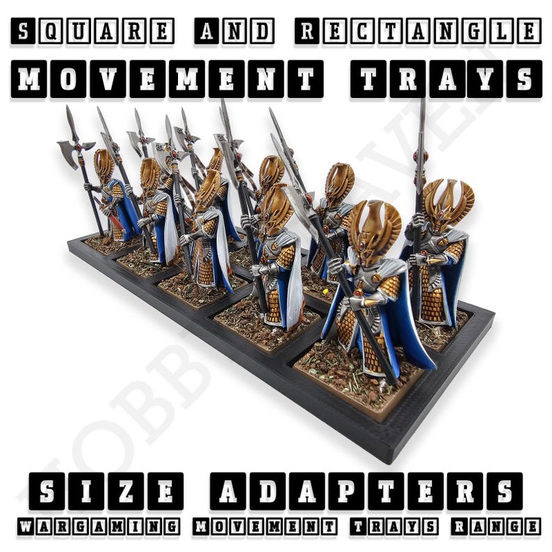 Juegos de mesa Bandejas de movimiento Adaptadores de tamaño Cuadrados y rectángulos Wargaming Wargames imagen 3