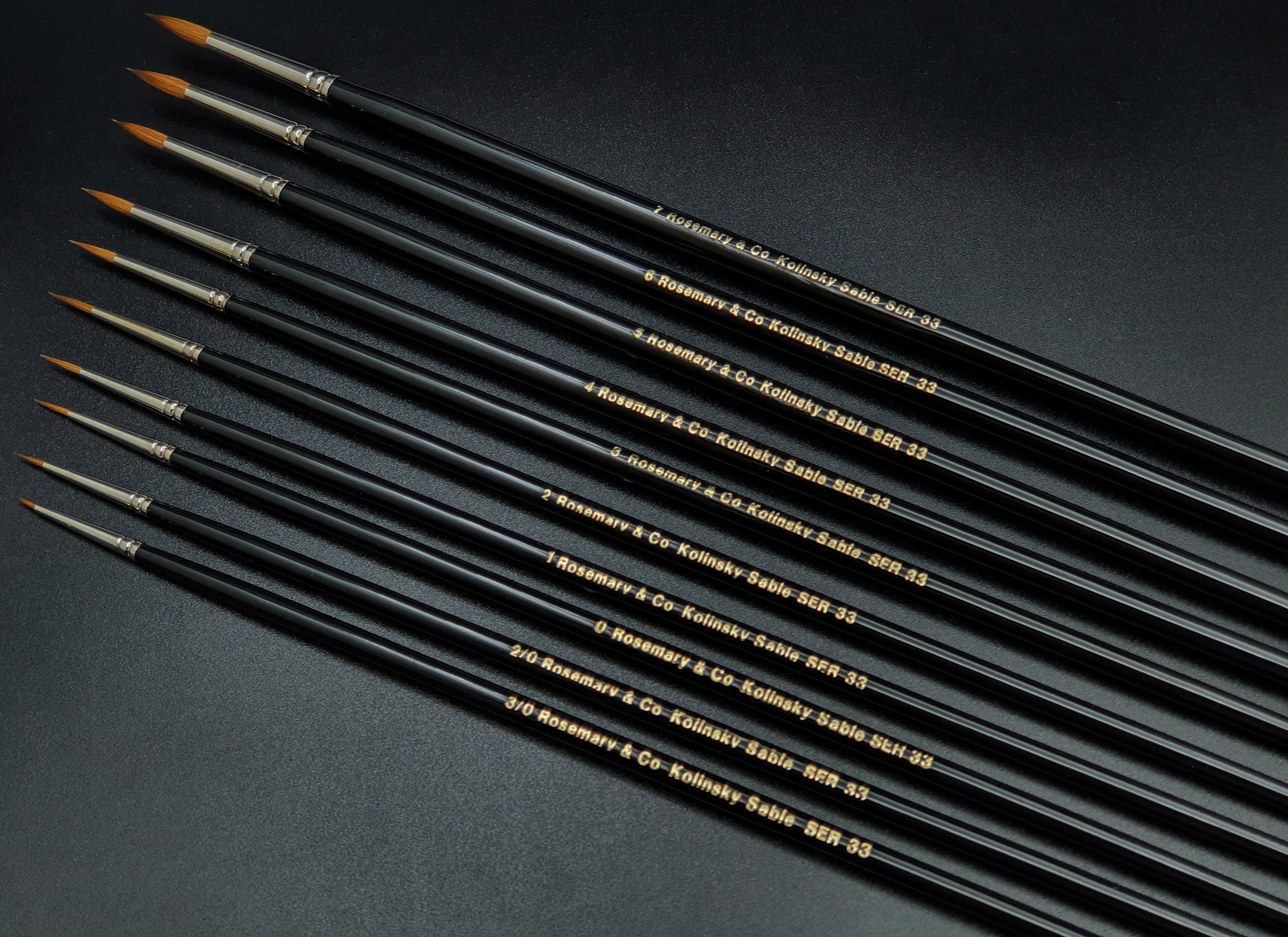 Rosemary & Co Series 33 Kolinsky Sable Brushes Full Range - Etsy