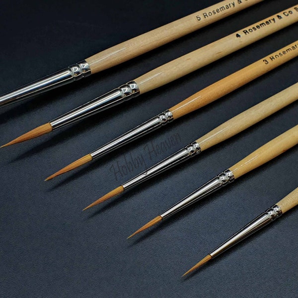 Rosemary and Co Paint Brushes Etsy