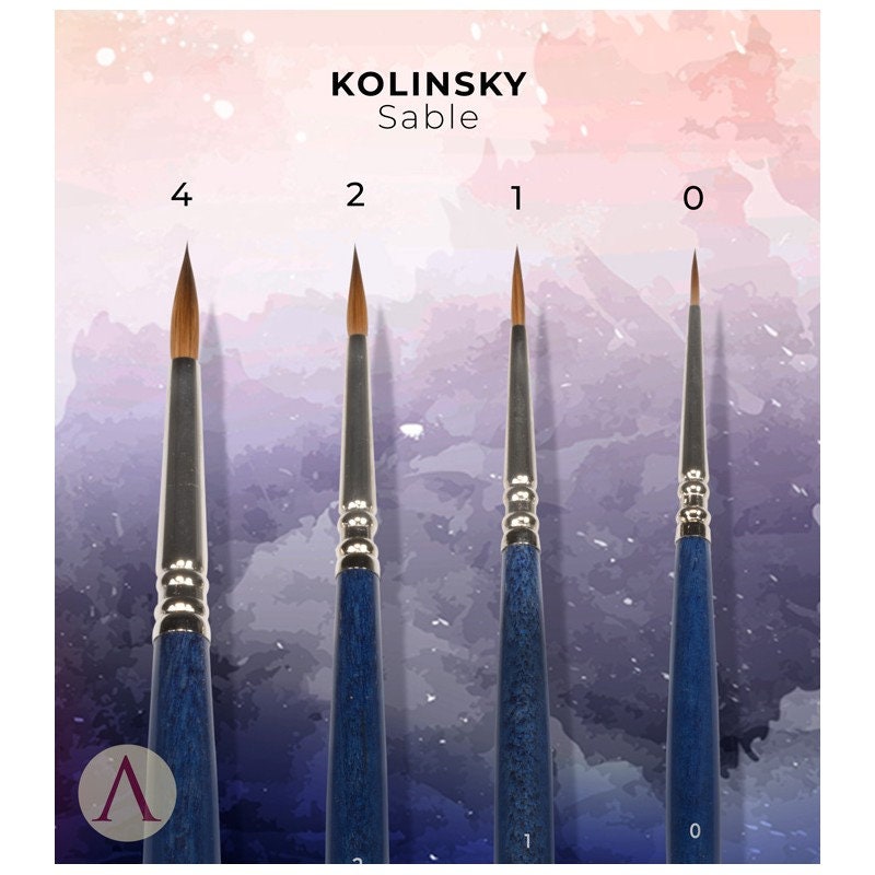 Vallejo Kolinsky Tajmyr sable brushes - painter set