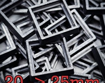 Adaptador de base cuadrada de 20-25 mm, fabricado en ABS moldeado por inyección para juegos de guerra.