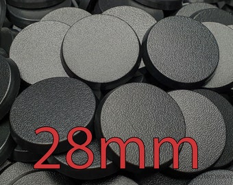 Wargaming 28.5mm Round Plastic Bases Warhammer