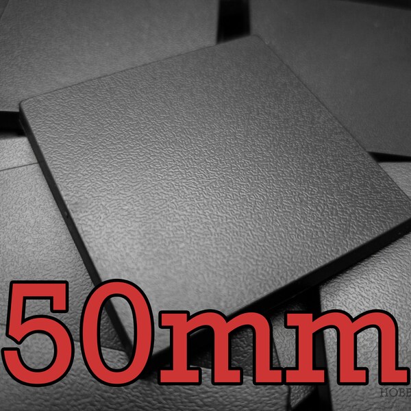 Wargaming 50mm Square Plastic Bases Warhammer