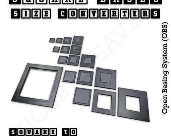 Convertidores de base cuadrada a cuadrada de Wargaming: adaptadores compatibles con juegos de mesa impresos en 3D Wargames