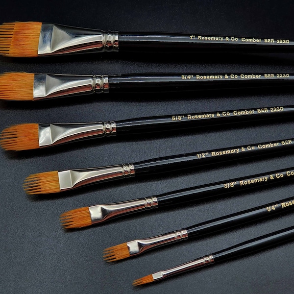 Rosemary and Co Paint Brushes Etsy