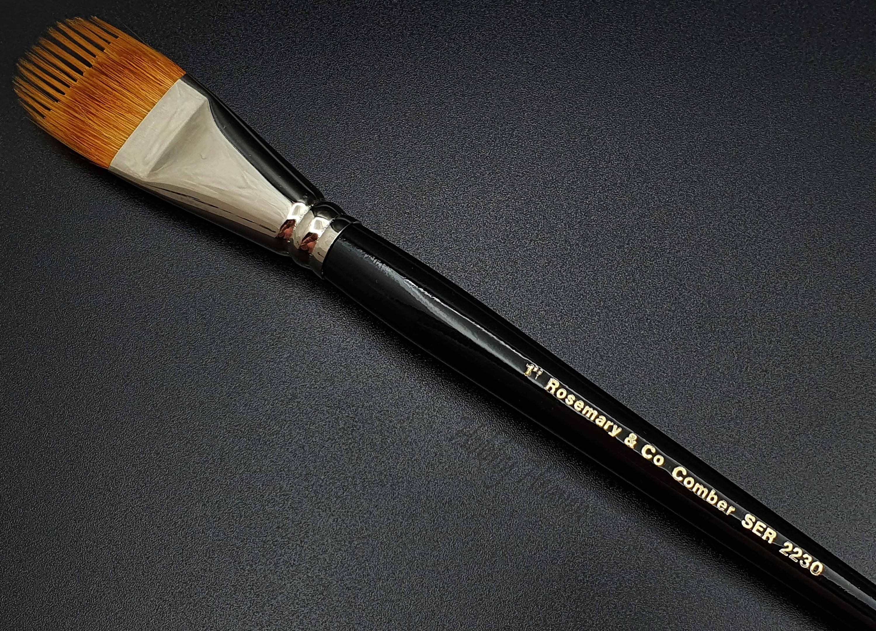 Rosemary & Co Series 2230 Spiky Comber Golden Synthetic Brushes Full