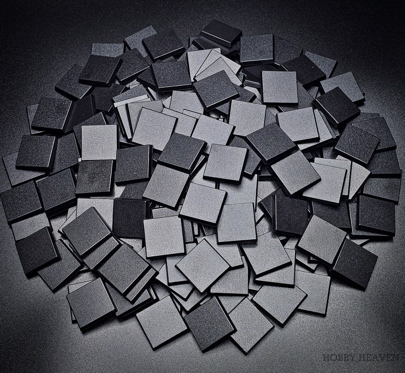 30mm Square Plain Plastic Bases Models Miniatures Wargames TOW image 3