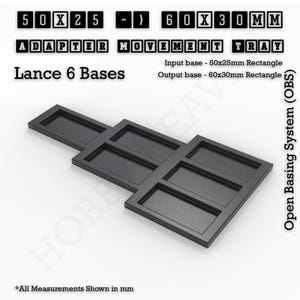 Juegos de mesa Bandejas de movimiento Adaptadores de tamaño Cuadrados y rectángulos Wargaming Wargames imagen 9