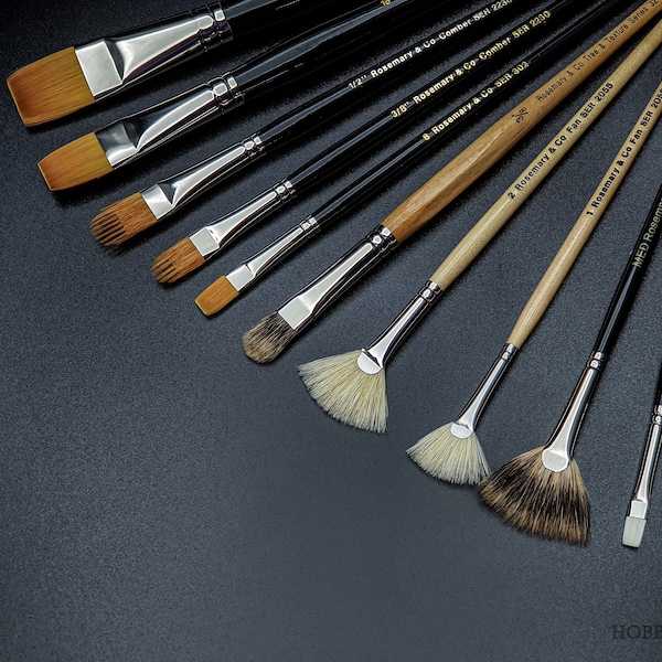 Rosemary and Co Paint Brushes Etsy
