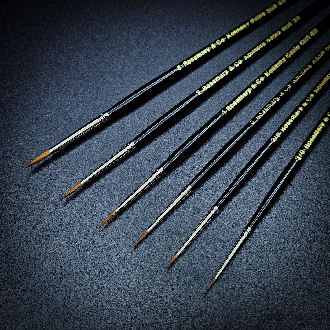 Rosemary & Co Series 33 Deluxe Deluxe Brush Set 6pcs Sizes 3/0 2/0 0 1