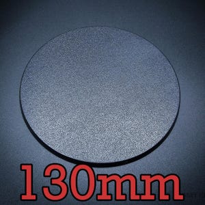 Wargaming 130mm Round Plain Plastic Base Wargames Tabletop Games
