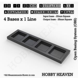 Juegos de mesa Bandejas de movimiento Adaptadores de tamaño Cuadrados y rectángulos Wargaming Wargames imagen 7