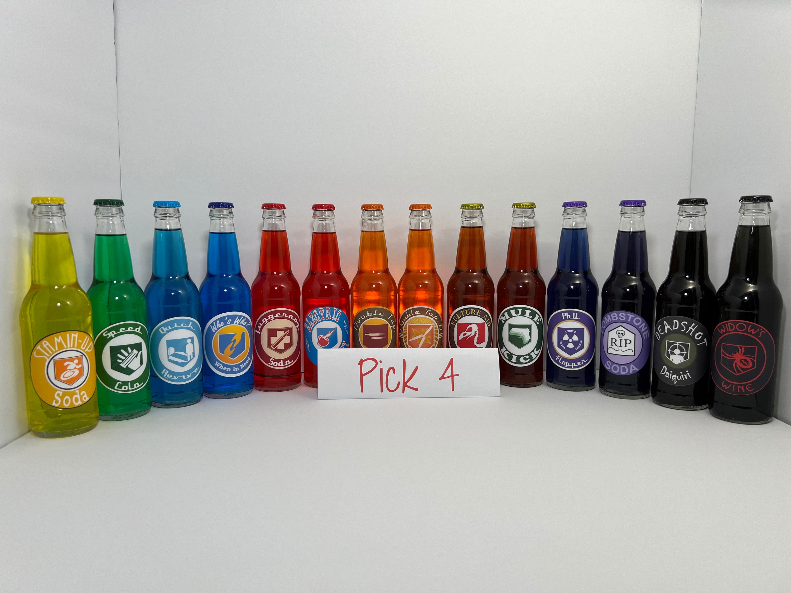 Zombies Perk Bottles (Pick 4)