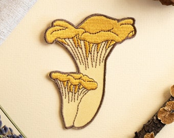 Chanterelle Mushrooms Embroidered Patch