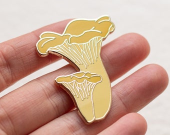 Chanterelle Enamel Pin Badge