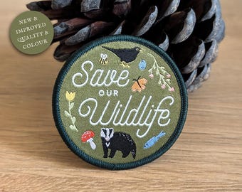 Save Our Wildlife Embroidered Patch