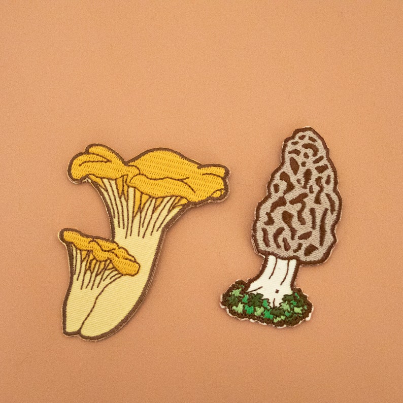 Morel Mushrooms Embroidered Patch image 4