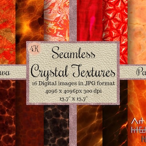 TEXTURES de lave transparentes, motifs de cristal, papiers numériques abstraits, album imprimable, matériaux en verre, feu, red flame digital, carrelable