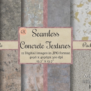 Blasse Betontexturen, sanfte Farbe, Wandmuster, rustikale Tapete, rustikale Tapete, Puppenhausdatei, cgi digital, 4K