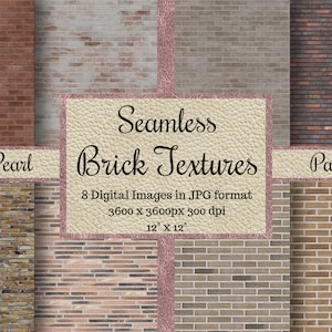 Seamless small Brick Textures, brick wall patterns, small tileable Digital Papers, stone Printable Scrapbook, wallpaper Backgrounds wall