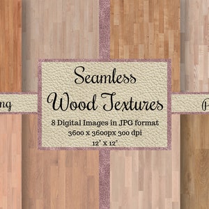 Seamless Wood Textures | Seamless Wood Patterns | Digital Papers | Printable Scrapbook Papers | Commercial Use | Backgrounds | Spring Pack