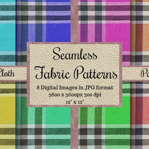 Seamless Fabric Patterns, Seamless Linen Textures, Digital Papers, Printable Scrapbook Papers, Commercial Use, Backgrounds, Cloth Pack, JPG