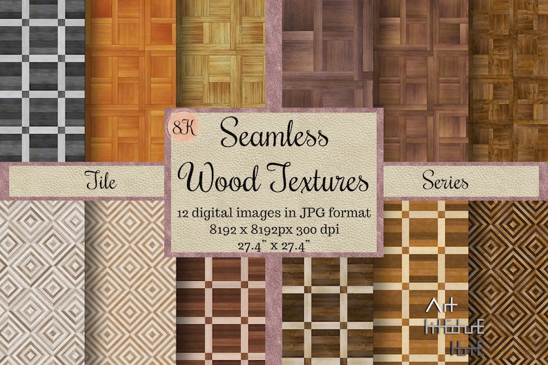 Seamless Tile Wood Textures Square Parquet Varnish Flooring - Etsy