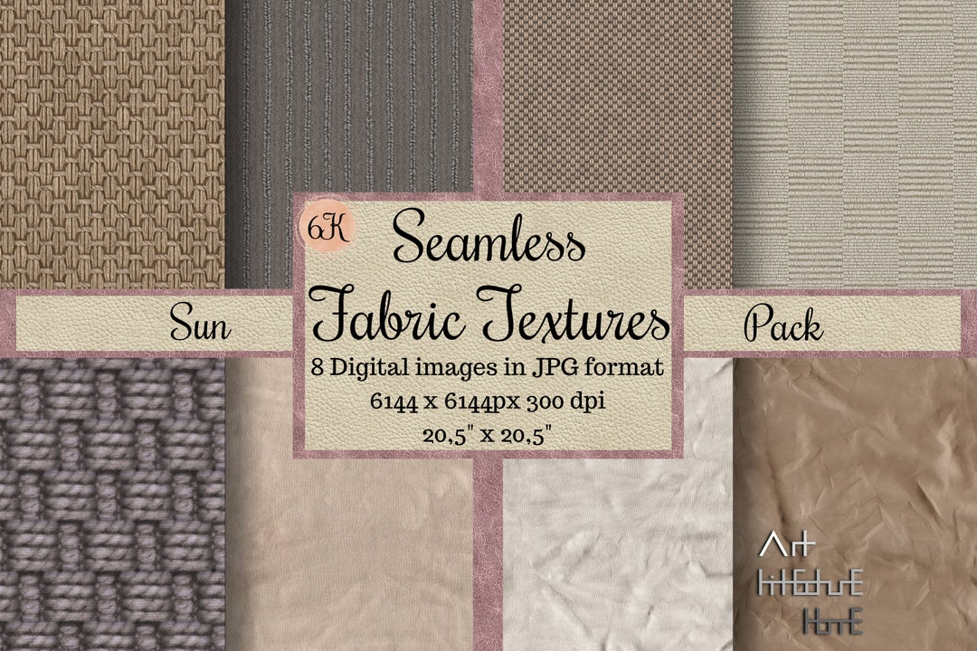 Seamless 6K Fabric Textures, Cotton Pattern, Linen Digital Paper ...