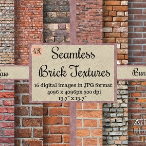 Textures de briques brutes sans couture, motifs muraux rustiques, papiers numériques à carreler, scrapbooking imprimable, papier peint à carreaux, arrière-plans cgi, briques rouges