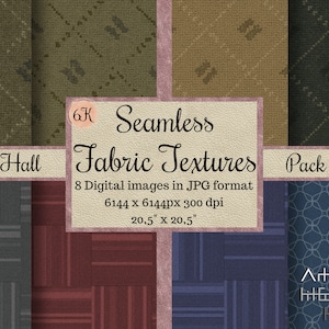 6K Seamless Fabric Textures, Teppich Stoff Muster, Digital Papers, druckbare Scrapbook, Leinen Hintergrund, Puppenhaus Teppich, Miniatur Dateien