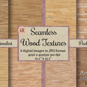 Seamless Minimalist WOOD Textures, flooring wood patterns, organic wood papers, Digital Papers, brown Printable Scrapbook, flooring sheets